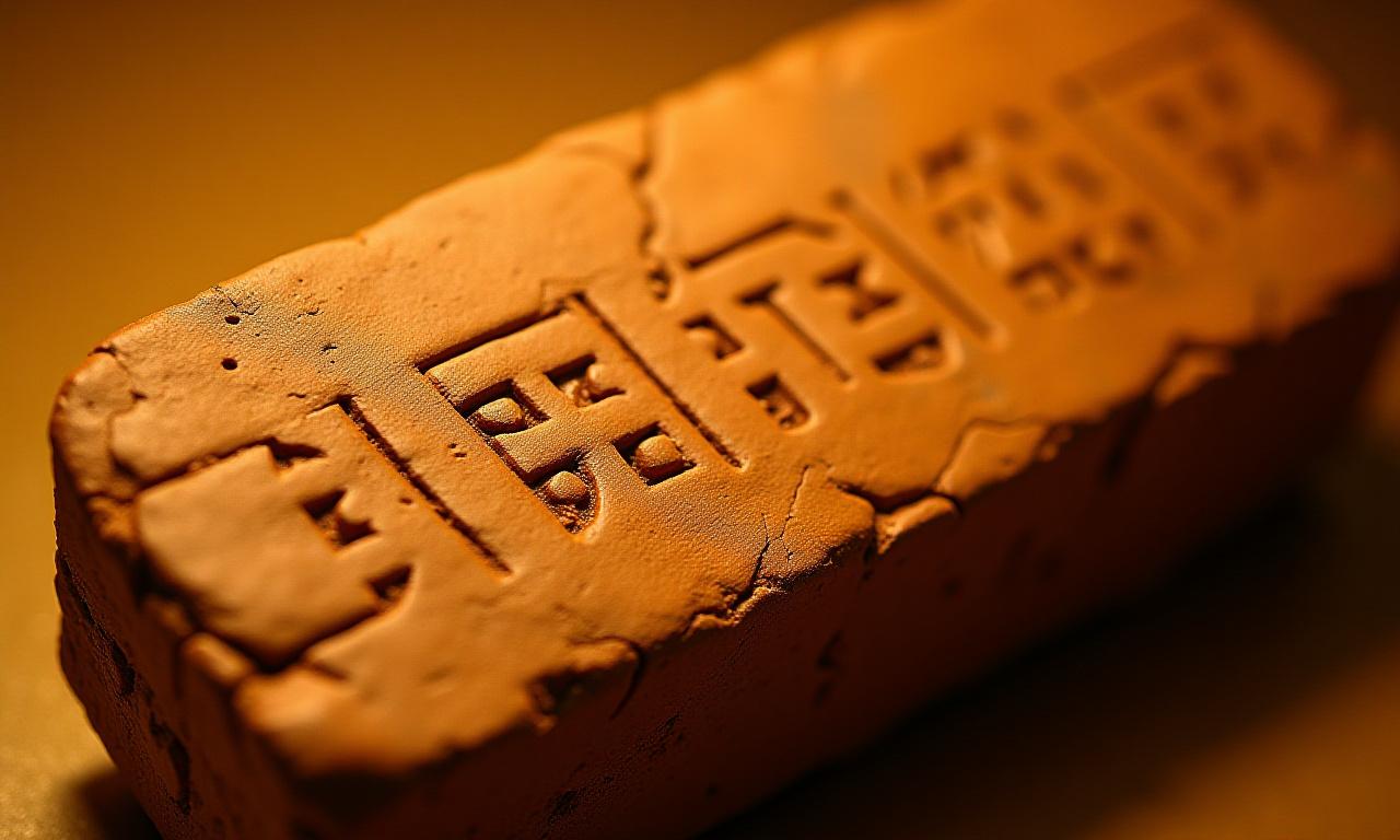 Close-up photograph of an ancient Babylonian Mul.Apin cuneiform star tablet
