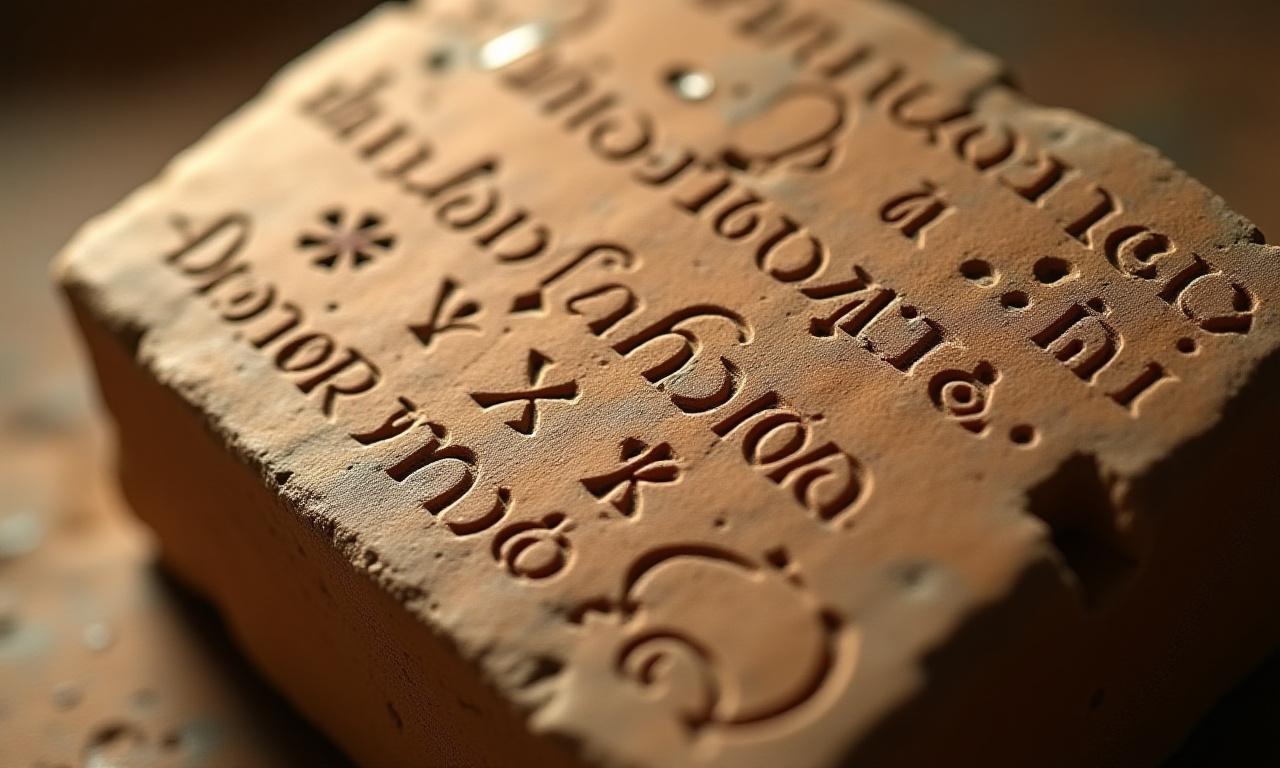 Ancient Babylonian star chart carved in stone